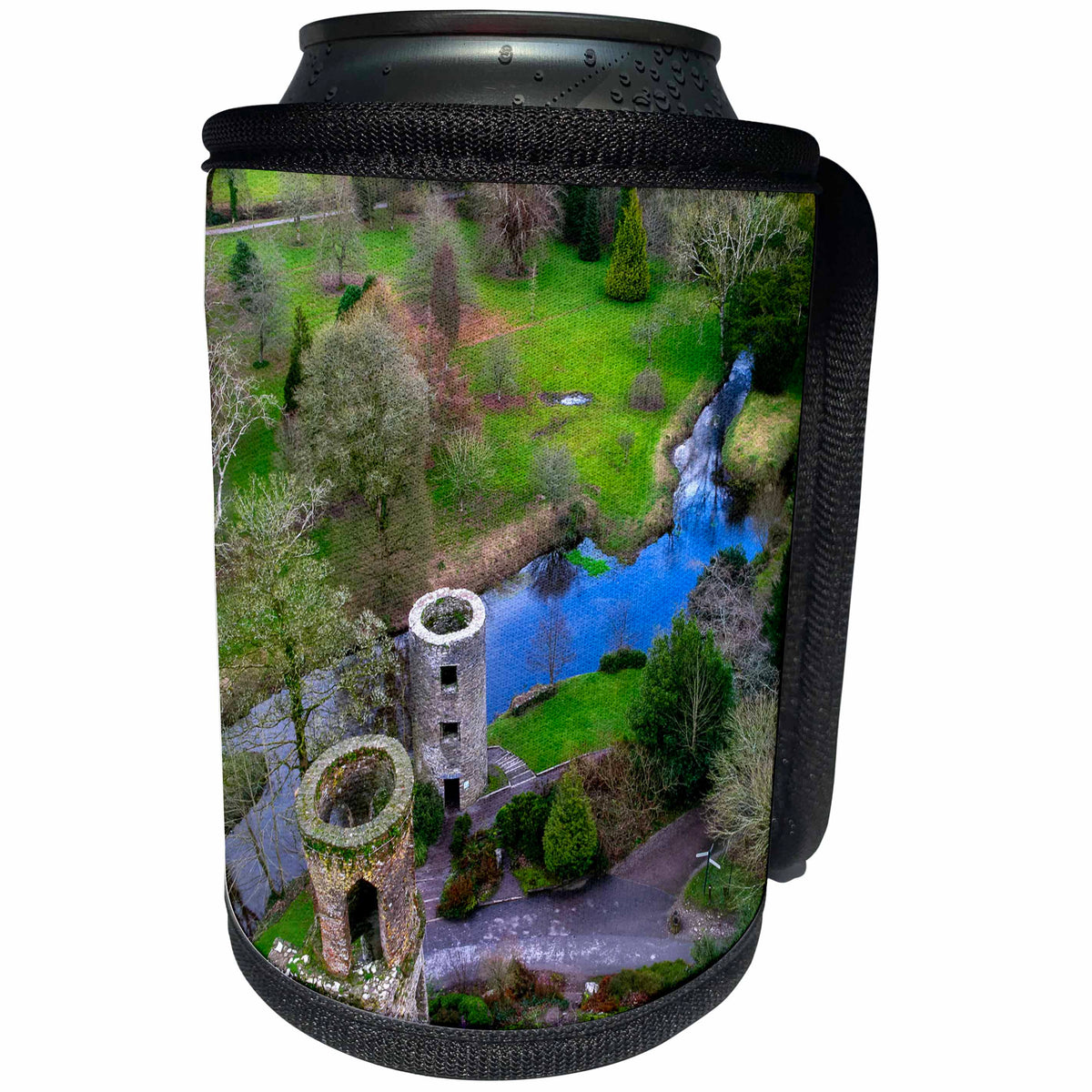 3dRose Elysium Photography - Landscape - View from Blarney Castle, Ireland - Can Cooler Bottle Wrap (cc_289631)