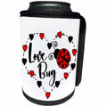 3dRose Janna Salak Designs Love - Love Bug Ladybug - Can Cooler Bottle Wrap (cc_289653)
