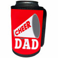 3dRose Janna Salak Designs Sports - Cheer Dad - Can Cooler Bottle Wrap (cc_289668)