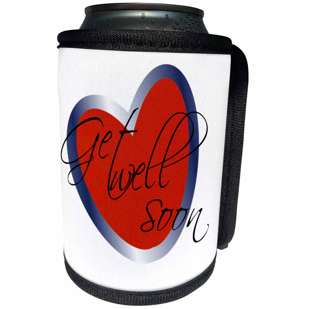 3dRose TNMGraphics Health - Get Well Soon Heart - Can Cooler Bottle Wrap (cc_28987)