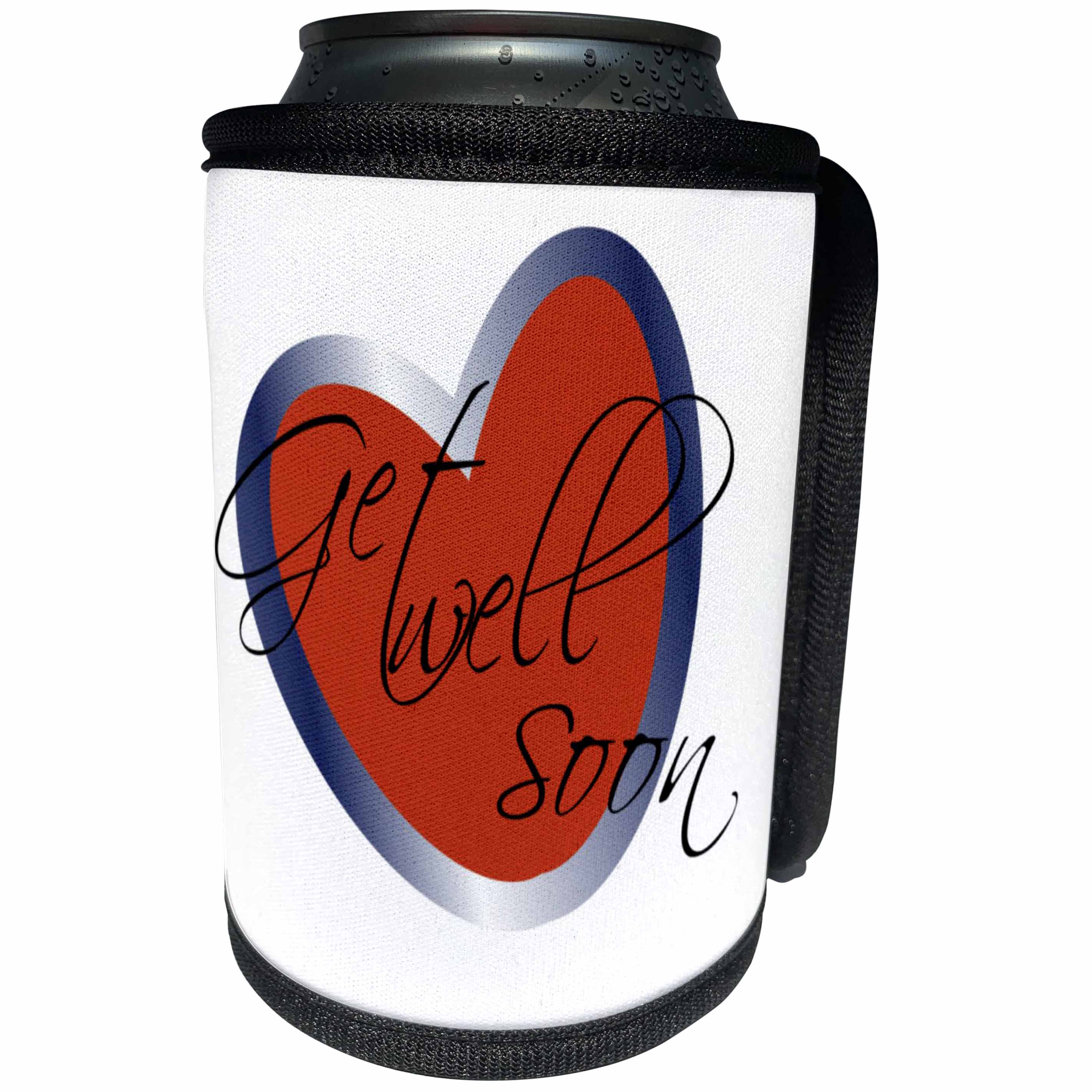 3dRose TNMGraphics Health - Get Well Soon Heart - Can Cooler Bottle Wrap (cc_28987)