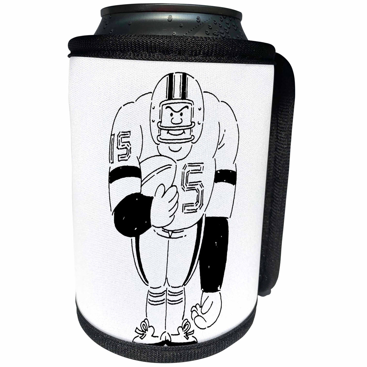3dRose TNMGraphics Sports - Hulking Football Player - Can Cooler Bottle Wrap (cc_28995)
