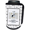 3dRose Uta Naumann Sayings and Typography - Trendy Scandi Animal Illustration Arrow Boho - Cat Pirates - Can Cooler Bottle Wrap (cc_290009)