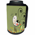 3dRose TNMGraphics Animals - Little Singing Bird - Can Cooler Bottle Wrap (cc_29010)