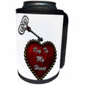3dRose Spiritual Awakenings Love - Give the one you love the key to your heart and let them in - Can Cooler Bottle Wrap (cc_290260)