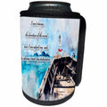 3dRose Spiritual Awakenings Motivational - A beautiful watercolor ocean poem to motivate or encourage - Can Cooler Bottle Wrap (cc_290261)