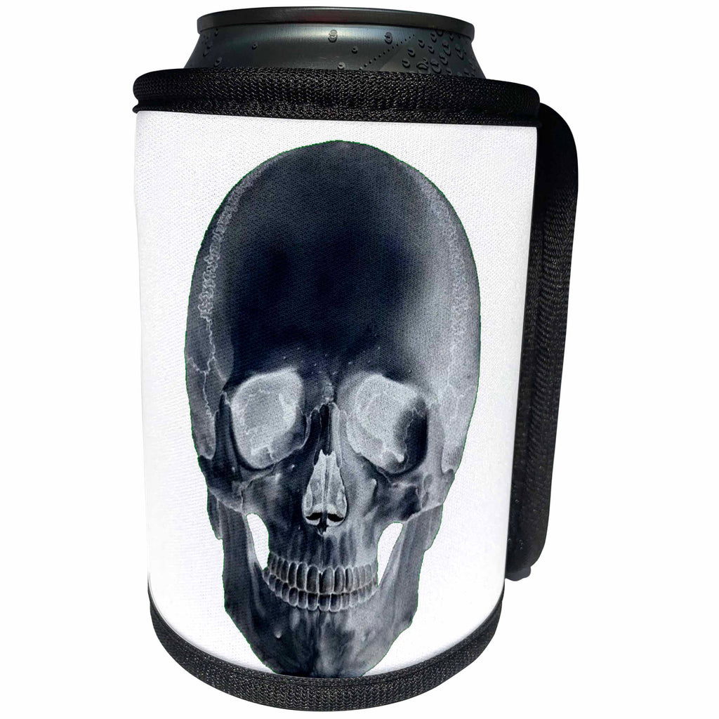 3dRose TNMGraphics Halloween - Skull in Negative - Can Cooler Bottle Wrap (cc_29030)
