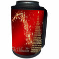 3dRose Christmas - Image of Gold Tree And Words On Red In German - Can Cooler Bottle Wrap (cc_290333)