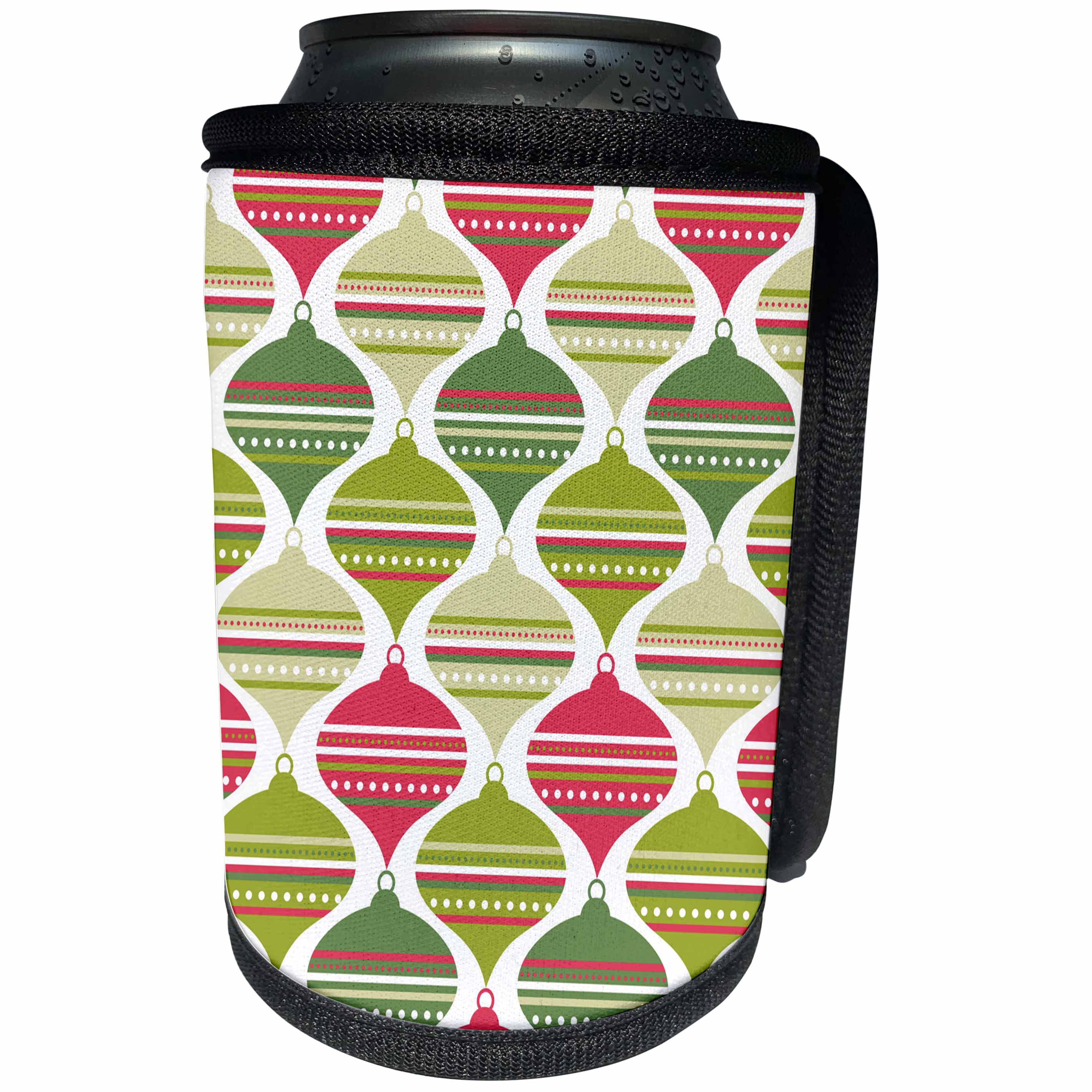3dRose TNMPastPerfect Christmas - Vintage Christmas Bulbs - Can Cooler Bottle Wrap (cc_29068)