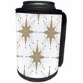 3dRose TNMPastPerfect Christmas - Vintage Christmas Stars - Can Cooler Bottle Wrap (cc_29069)