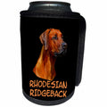 3dRose Sven Herkenrath - Animal - Portrait of A Rhodesian Ridgeback Dog Breeds - Can Cooler Bottle Wrap (cc_290715)