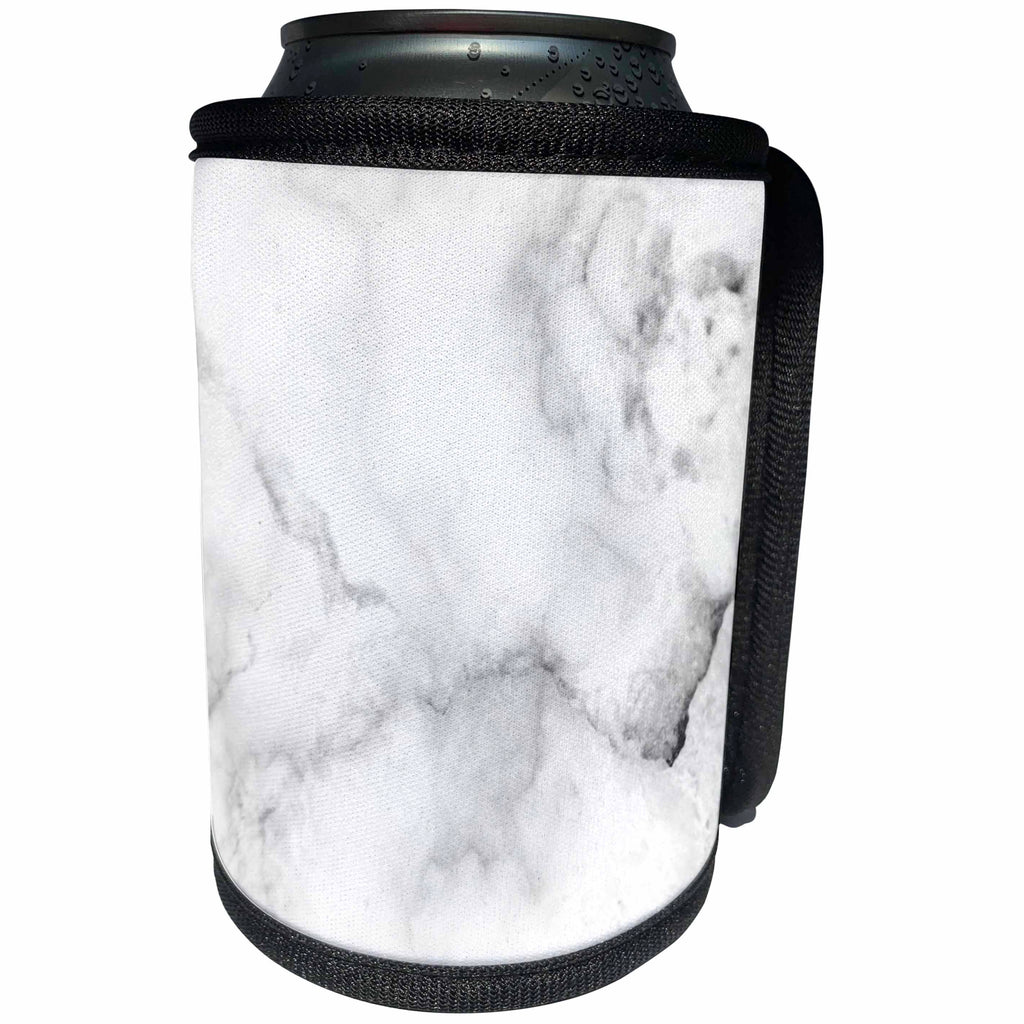 3dRose Sven Herkenrath - Art - Simple Yet Beautiful White Background with Trendy Design - Can Cooler Bottle Wrap (cc_290716)