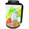 3dRose Sven Herkenrath - Animal - Colorful Picture of an Eagle on White Background - Can Cooler Bottle Wrap (cc_290739)