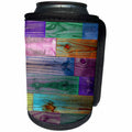 3dRose Stamp City - miscellaneous - Photograph of old fence made into wood wall. Colorized in photoshop. - Can Cooler Bottle Wrap (cc_290749)