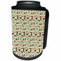 3dRose TNMPastPerfect Retro - Retro Rectangles - Can Cooler Bottle Wrap (cc_29075)