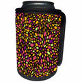 3dRose TNMPastPerfect Retro - Retro Swirling Blossoms - Can Cooler Bottle Wrap (cc_29076)
