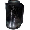 3dRose Stamp City - nature - Photograph of a lightning strike during a thunderstorm. - Can Cooler Bottle Wrap (cc_290760)