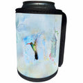 3dRose Lens Art by Florene - Watercolor Art - Image of Watercolor Painting Of Hummingbird And Old Bird House - Can Cooler Bottle Wrap (cc_290989)