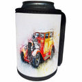 3dRose Lens Art by Florene - Watercolor Art - Image of Watercolor Of Antique Hot Rod Car - Can Cooler Bottle Wrap (cc_291004)