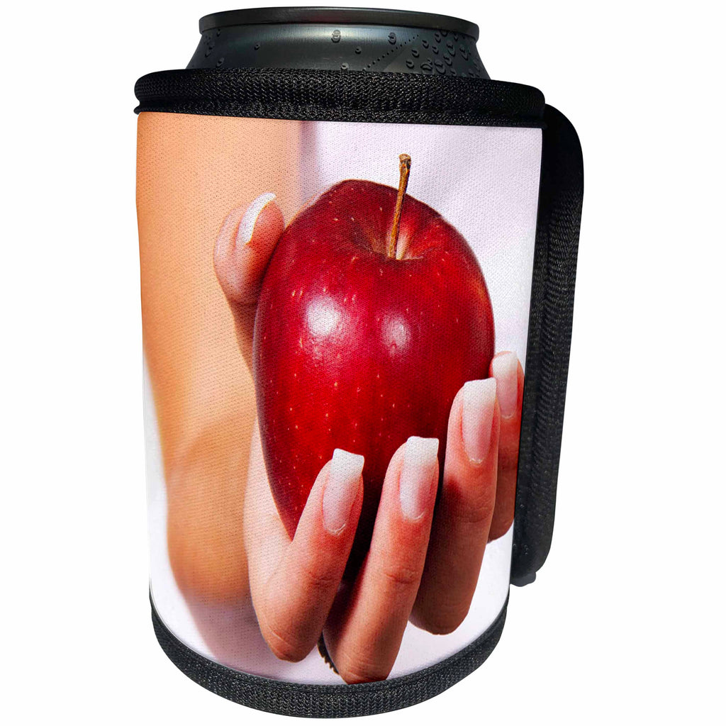 3dRose Yves Creations Berries and Fruit - Red Apple - Can Cooler Bottle Wrap (cc_29108)