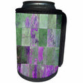 3dRose Yves Creations Textured Elements - Purple Rusted Tile - Can Cooler Bottle Wrap (cc_29112)