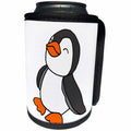 3dRose All Smiles Art - Birds - Cute Funny Unique Baby Penguin Cartoon - Can Cooler Bottle Wrap (cc_291122)