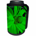 3dRose Yves Creations Florals and Bouquets - Bright Green Flower - Can Cooler Bottle Wrap (cc_29114)