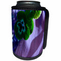 3dRose Yves Creations Florals and Bouquets - Green Pansy - Can Cooler Bottle Wrap (cc_29120)