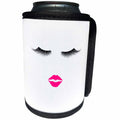 3dRose 3DRose Gabriella B - Face - Image of Eyelashes and Lips - Can Cooler Bottle Wrap (cc_291208)