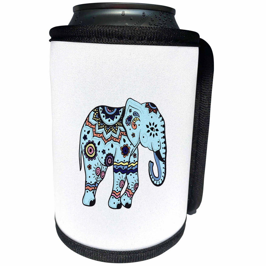 3dRose 3DRose Gabriella B - Animal - Image of Elephant Design - Can Cooler Bottle Wrap (cc_291243)