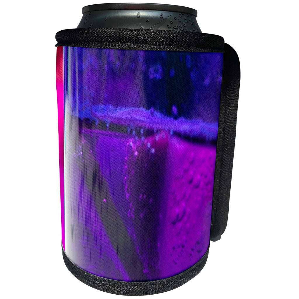 3dRose Yves Creations Drinks - Cool Purple Drink - Can Cooler Bottle Wrap (cc_29126)