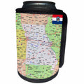 3dRose Lens Art by Florene - Topo Maps, Flags of States - Image of Topographic Map of Missouri With Flag - Can Cooler Bottle Wrap (cc_291412)