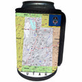 3dRose Lens Art by Florene - Topo Maps, Flags of States - Image of Topographic Map Of Utah With State Flag - Can Cooler Bottle Wrap (cc_291428)