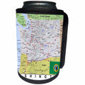 3dRose Lens Art by Florene - Topo Maps, Flags of States - Image of Washington Topographic Map With Flag - Can Cooler Bottle Wrap (cc_291431)