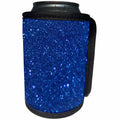 3dRose Lens Art by Florene - Glitter - Image of Electric Blue - Can Cooler Bottle Wrap (cc_291442)