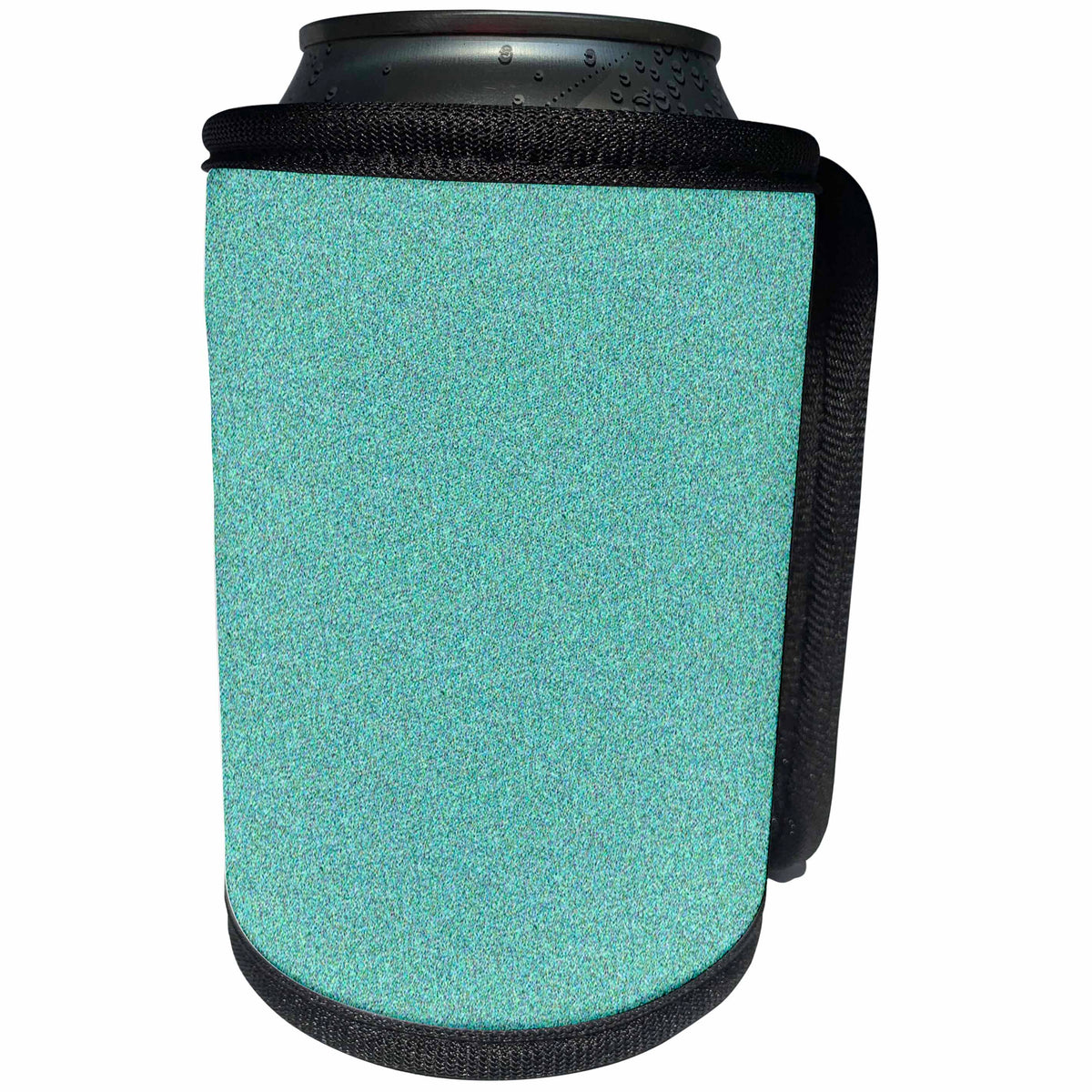 3dRose Lens Art by Florene- Glitter - Image of Aqua Glitter - Can Cooler Bottle Wrap (cc_291443)