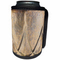 3dRose Lens Art by Florene - Pottery Abstracts - Image of Gold And Taupe Textured Pottery Up Close - Can Cooler Bottle Wrap (cc_291448)