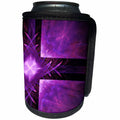 3dRose Yves Creations Abstract - Deep Purple Heavenly Crossroads - Can Cooler Bottle Wrap (cc_29145)