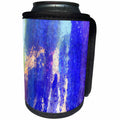 3dRose Lens Art by Florene - Pottery Abstracts - Image of Blue Ivory And Lime Macro Pottery Photo - Can Cooler Bottle Wrap (cc_291464)