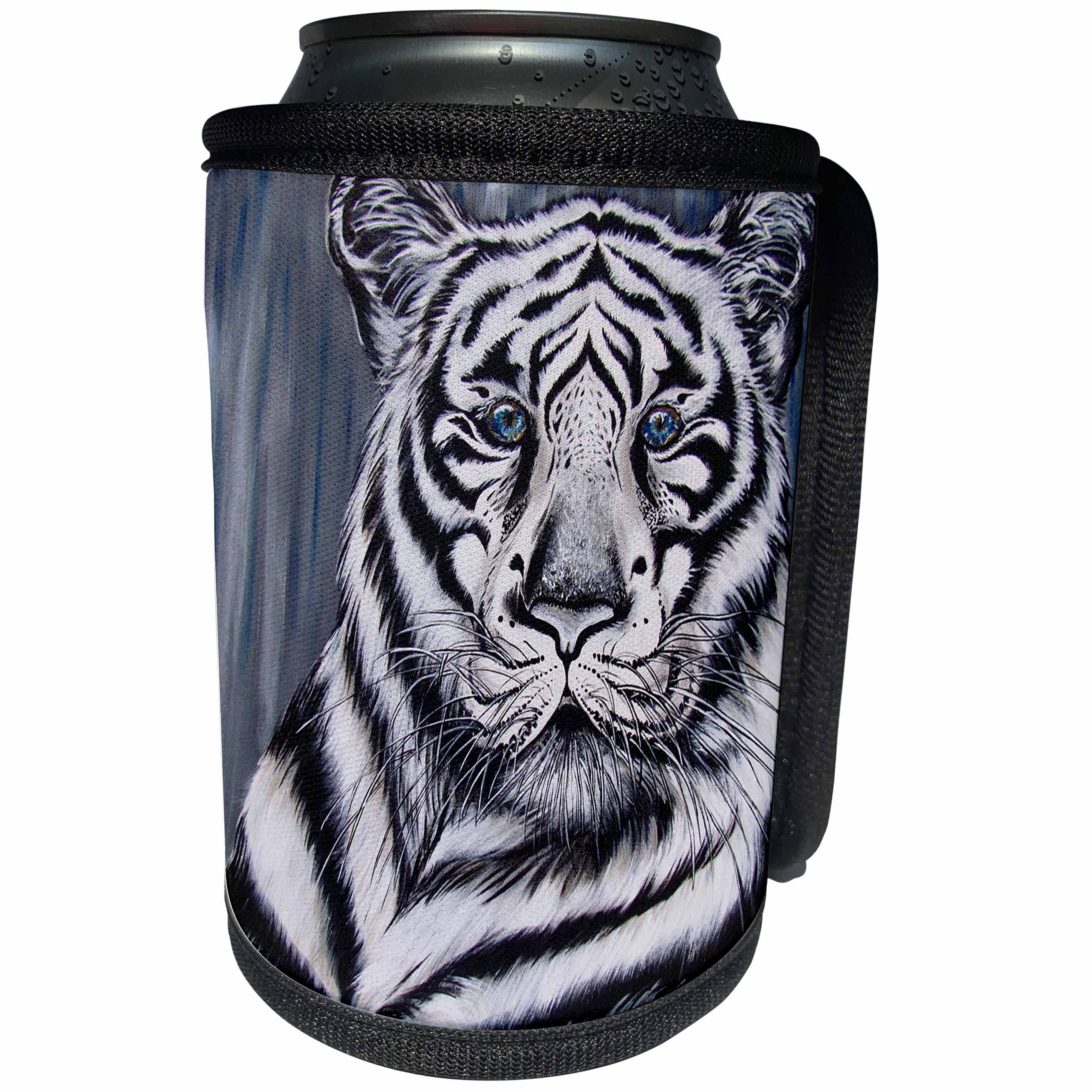 3dRose Art By Mandy Joy - Animals - A realistic painting of a tiger. - Can Cooler Bottle Wrap (cc_291488)
