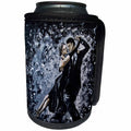 3dRose Art By Mandy Joy - Dancers - A modern impressionist painting of a couple ballroom dancing. - Can Cooler Bottle Wrap (cc_291491)
