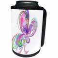 3dRose Yves Creations Vintage - Psychedelic Pastel Spiral - Can Cooler Bottle Wrap (cc_29150)