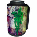 3dRose Cassie Peters Photography - Fern and Geodes - Can Cooler Bottle Wrap (cc_291752)