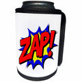 3dRose AmansMall Funny Quotes - Zap Superhero, Lighting Fast Energy, Comical Word, 3drsmm - Can Cooler Bottle Wrap (cc_291775)