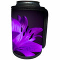 3dRose Yves Creations Lilies Prints - Gorgeous Purple Lily - Can Cooler Bottle Wrap (cc_29184)