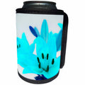 3dRose Yves Creations Lilies Prints - Gorgeous Turqoise Lily - Can Cooler Bottle Wrap (cc_29185)