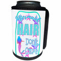 3dRose MacDonald Creative Studios – Beach - Mermaid hair dont care, bright colors for anyone who loves the water. - Can Cooler Bottle Wrap (cc_291894)