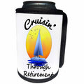 3dRose MacDonald Creative Studios – Nautical - Cruising through retirement for anyone doing retirement and sailing - Can Cooler Bottle Wrap (cc_291902)