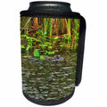 3dRose Dreamscapes by Leslie - Reptiles - Alligator in the FL everglades looking for dinner - Can Cooler Bottle Wrap (cc_292216)