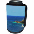 3dRose Dreamscapes by Leslie - Scenery - Lighthouse in the Bahamas - Can Cooler Bottle Wrap (cc_292238)